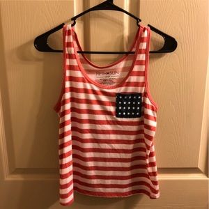 American flag tank top
